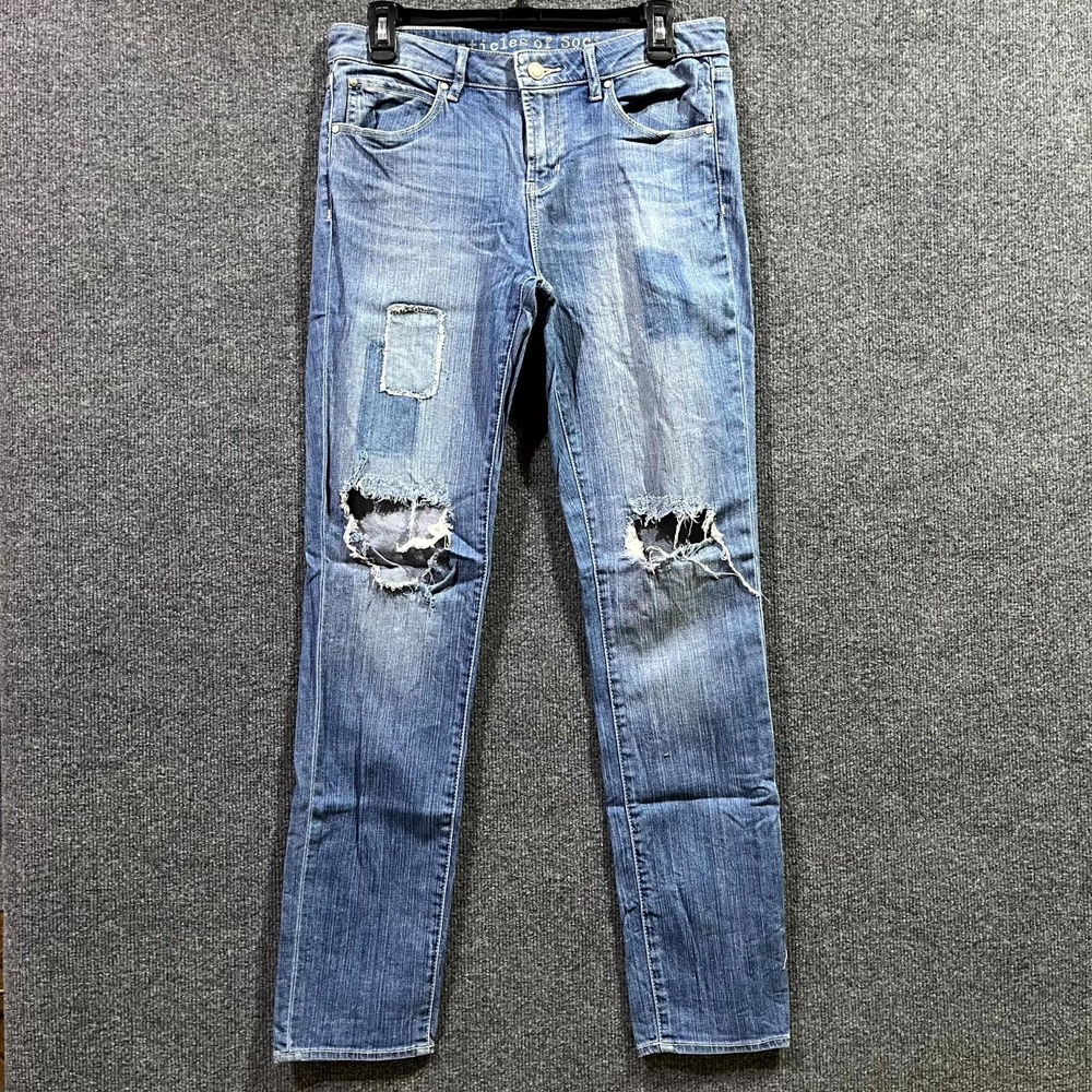 Articles of Society Shannon Jeans Womens 28 Blue Denim‎ Straight Leg Slim Fit